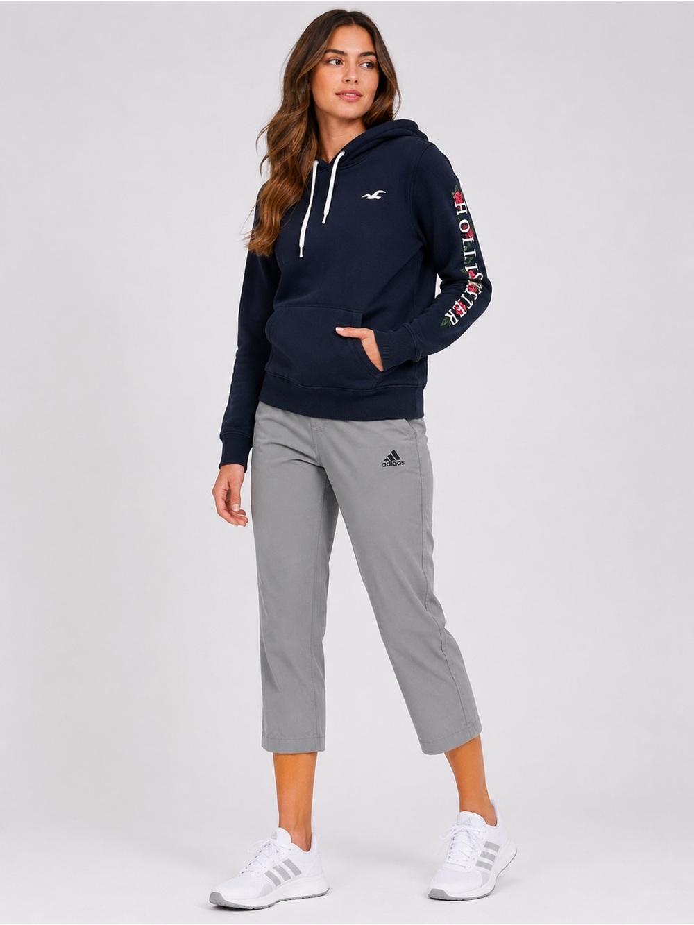Hollister Navy Pullover Hoodie – Women’s XS